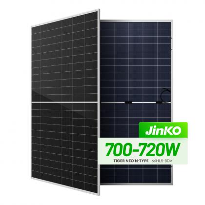 Módulo solar bifacial tipo N Jinko Tiger Neo Panel de 700W Panel