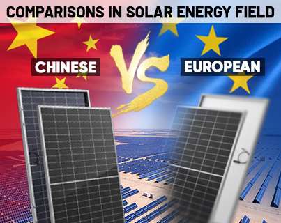 Comparaciones de módulos solares europeos y chinos