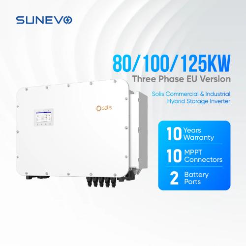 Solis 125Kw Hybrid Solar Power Inverter 80Kw 100Kw 125Kw 3 Phase Solar Inverter Models