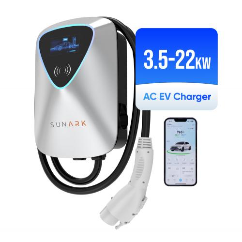 OEM ODM Mobile EV Charger Station 7Kw 11Kw 22Kw AC EV Cars Charger Support Customization