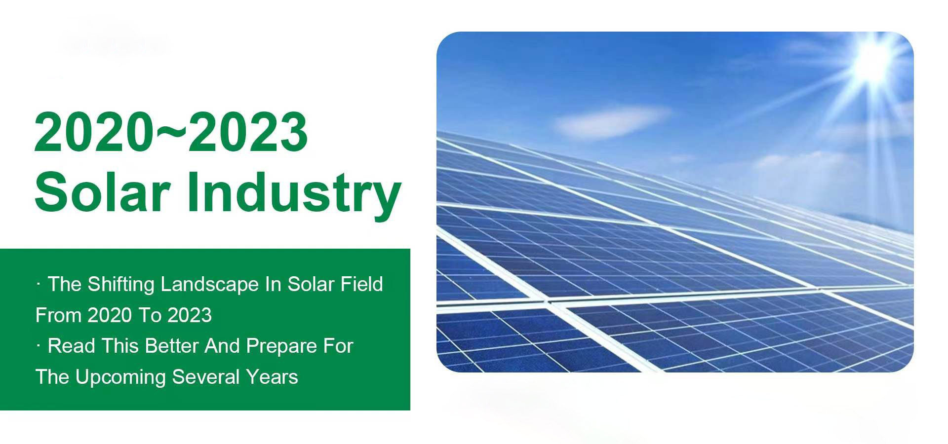 Análisis 2020-2023 del panorama cambiante del campo solar
        